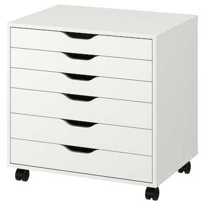 ALEX Drawer unit on casters, white, 26 3/8x26 "