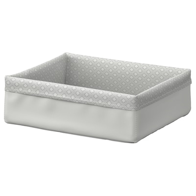 BAXNA Organizer, gray/white, 6 ¾x7 ¾x2 ¼ "