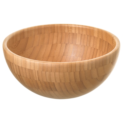 BLANDA MATT Serving bowl, bamboo, 8 "