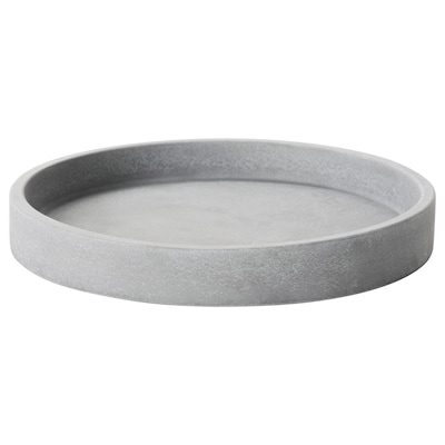 BOYSENBÄR Saucer, indoor/outdoor light gray, 6 "