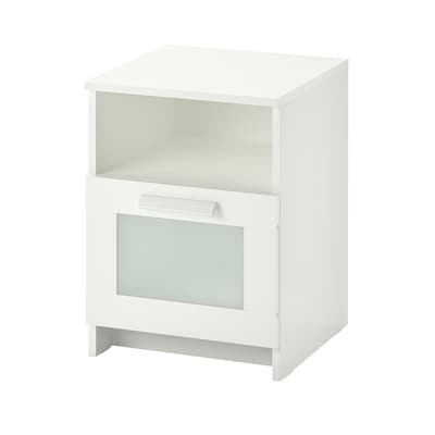 BRIMNES Nightstand, white, 15 3/8x16 1/8 "