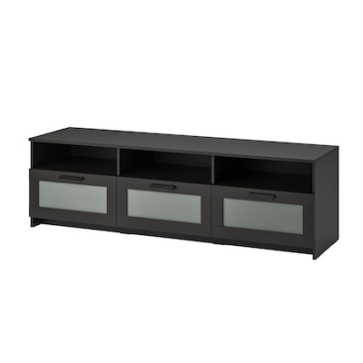 BRIMNES TV unit, black, 70 7/8x16 1/8x20 7/8 "