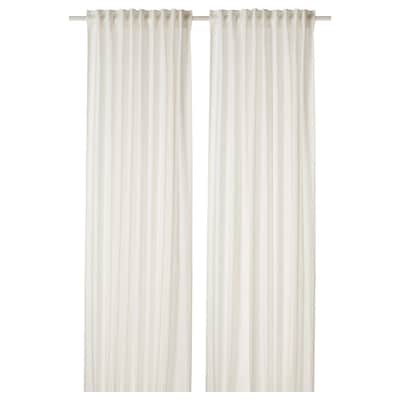 DYTÅG Curtains, 1 pair, white, 57x98 "