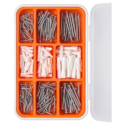 FIXA 260-piece screw and plug set