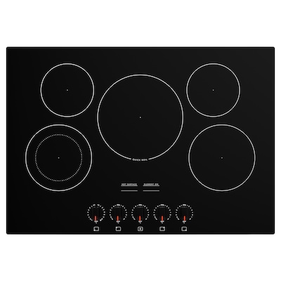 FÖRVÄLLA Glass ceramic cooktop, black, 30 "