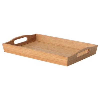 FRUKTSKAL Tray, bamboo, 14x9 "