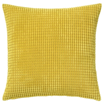 GULLKLOCKA Cushion cover, yellow, 20x20 "