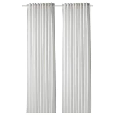 GUNNLAUG Sound absorbing curtain, white, 57x98 "