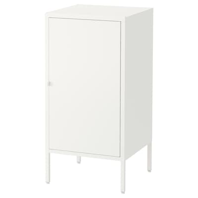 HÄLLAN Storage combination with doors, white, 17 3/4x18 1/2x36 1/4 "