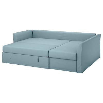 HOLMSUND Sleeper sectional, 3-seat, Orrsta light blue