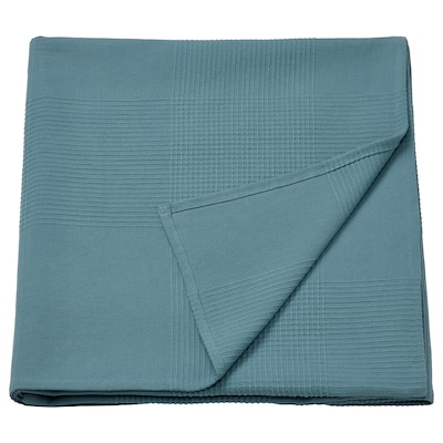 INDIRA Bedspread, light blue, 91x98 "