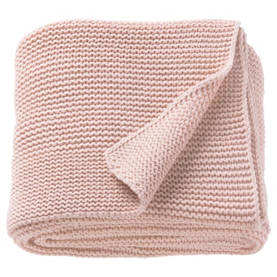 INGABRITTA Throw, pale pink, 51x67 "