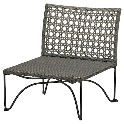 JUTHOLMEN One-seat section, outdoor, dark gray-brown