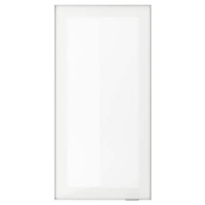 JUTIS Glass door, frosted glass/aluminum, 15x30 "