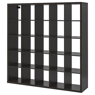 KALLAX Shelf unit, black-brown, 71 5/8x71 5/8 "