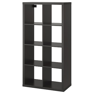 KALLAX Shelf unit, black-brown, 30 3/8x57 7/8 "