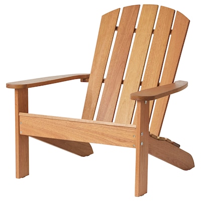 KLÖVEN Deck chair, outdoor, light brown