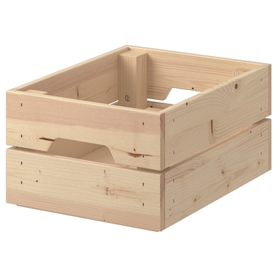 KNAGGLIG Box, pine, 9x12 ¼x6 "