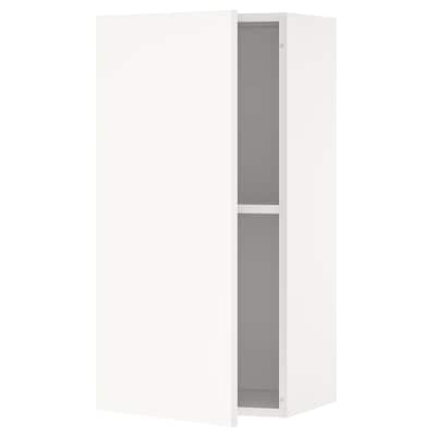 KNOXHULT Wall cabinet with door, white, 15x12x30 "