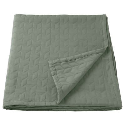 KÖLAX Bedspread, gray-green, Full/Queen