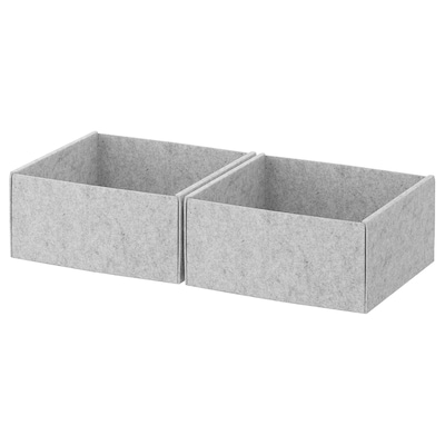 KOMPLEMENT Box, light gray, 9 ¾x10 ½x4 ¾ "