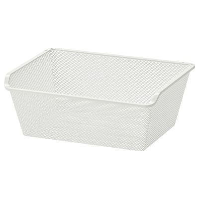 KOMPLEMENT Mesh basket, white, 19 5/8x13 3/4 "