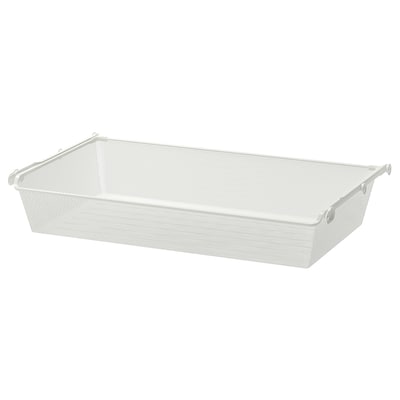 KOMPLEMENT Mesh basket with pull-out rail, white, 39 3/8x22 7/8 "