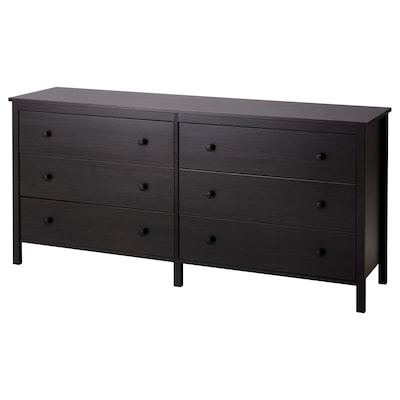 KOPPANG 6-drawer dresser, black-brown, 67 3/4x32 5/8 "