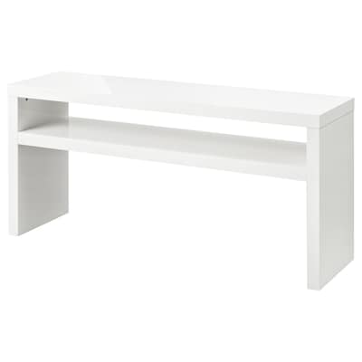 LACK Console table, white/high gloss, 55 1/8x15 3/8 "