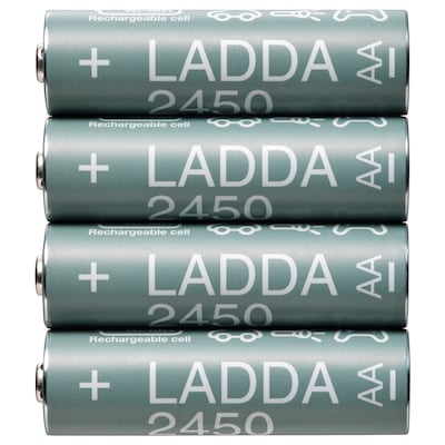 LADDA Rechargeable battery, HR06 AA 1.2V, 2450mAh