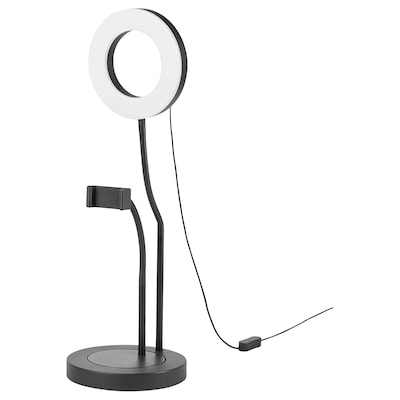 LÅNESPELARE Ring lamp with phone holder