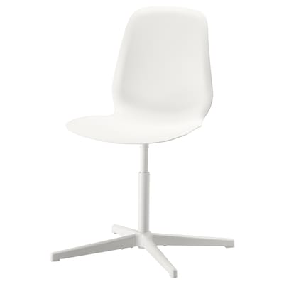 LEIFARNE Swivel chair, white/Balsberget white