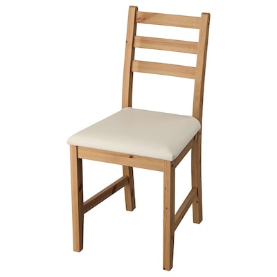 LERHAMN Chair, light antique stain/Vittaryd beige