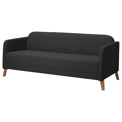 LINANÄS Sofa, Vissle dark gray