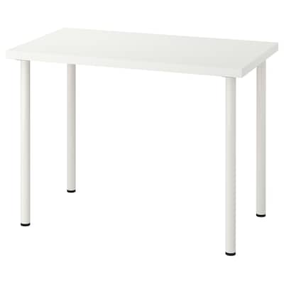 LINNMON / ADILS Table, white, 39 3/8x23 5/8 "
