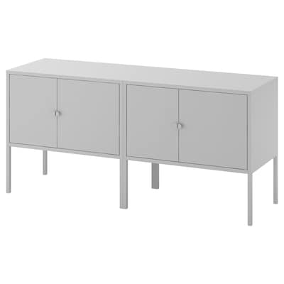 LIXHULT Storage combination, gray, 47 1/4x13 3/4x22 1/2 "