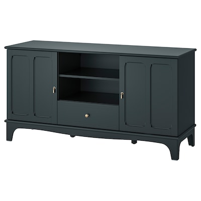 LOMMARP TV unit, dark blue-green, 62 5/8x17 3/4x31 7/8 "