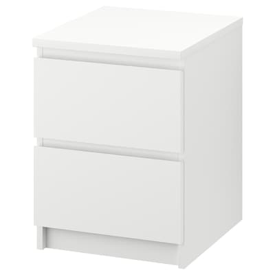 MALM 2-drawer chest, white, 15 3/4x21 5/8 "
