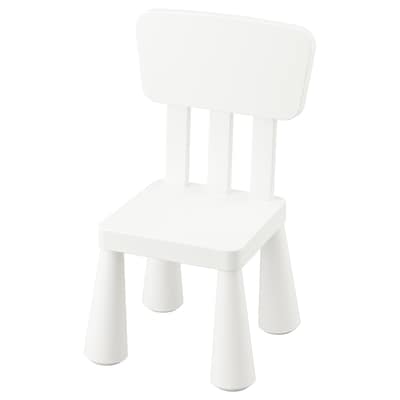 MAMMUT Children's chair, indoor/outdoor/white