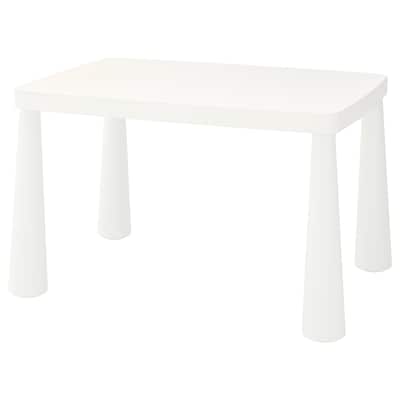 MAMMUT Children's table, indoor/outdoor white, 30 3/8x21 5/8 "