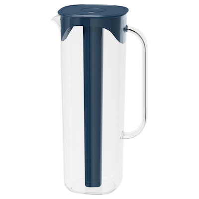 MOPPA Pitcher with lid, dark blue/transparent, 57 oz