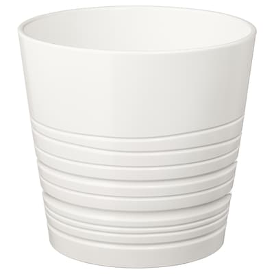 MUSKOT Plant pot, white, 7 ½ "