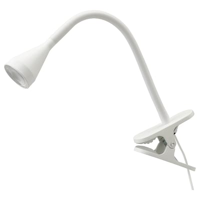 NÄVLINGE LED clamp spotlight, white