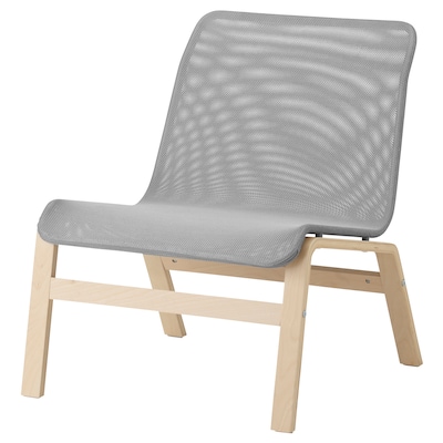 NOLMYRA Chair, birch veneer/gray