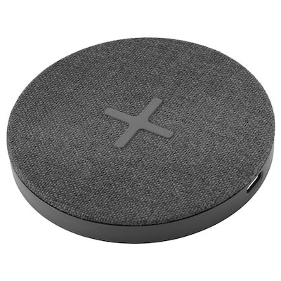 NORDMÄRKE Wireless charger, textile/gray