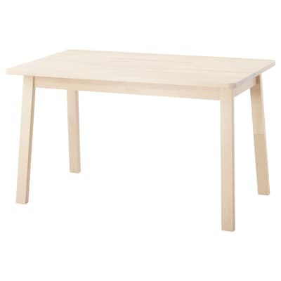 NORRÅKER Table, birch, 49 1/4x29 1/8 "