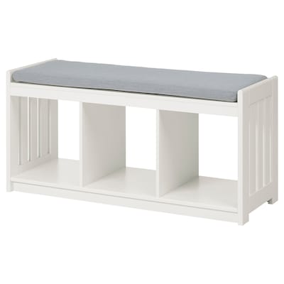 PANGET Storage bench, white