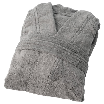 ROCKÅN Bathrobe, gray, S/M