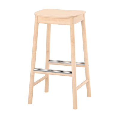 RÖNNINGE Bar stool, birch, 29 1/2 "