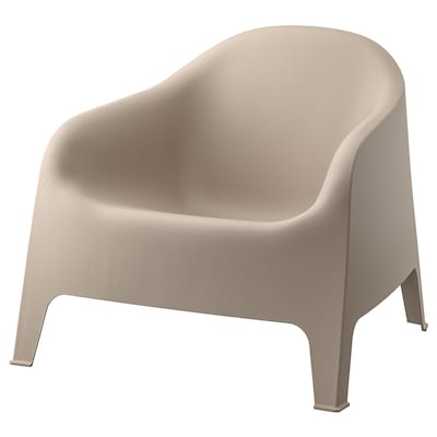 SKARPÖ Armchair, outdoor, dark beige